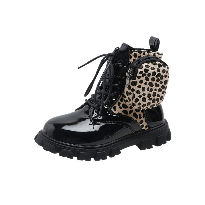 Damen modische und funktionale Stiefeletten mit seitlicher Tasche Drune
