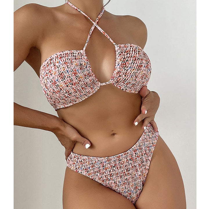 Damen Bandeau-Bikini mit raffinierten Schnürdetails Drune