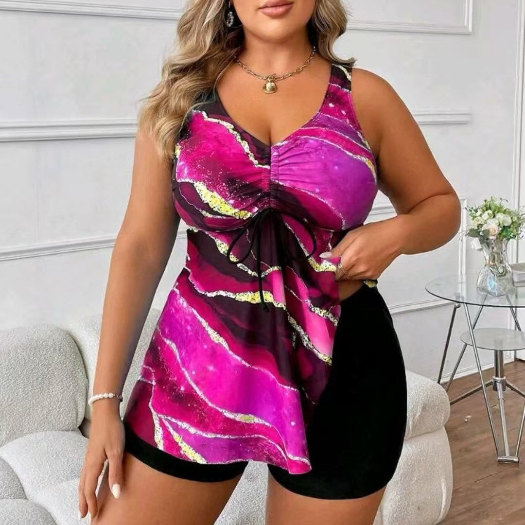 Damen Badebluse mit Shorts Drune