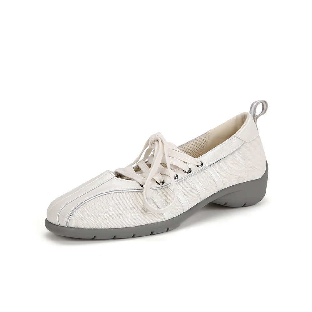 Damen Sportliche Schnürschuhe mit atmungsaktiver Obermaterialstruktur und rutschfester Sohle Drune