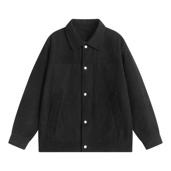 Herren Overshirt-Jacke im Utility-Design mit Druckknopfleiste und aufgesetzten Eingrifftaschen Drune