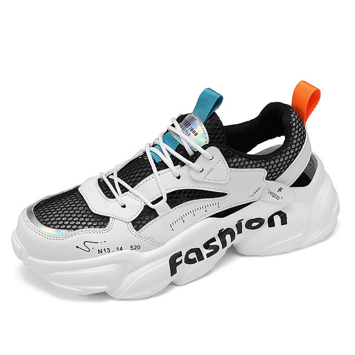 Unisex Voluminöse Chunky-Sneaker mit atmungsaktivem Mesh und profilierter Plateausohle Drune
