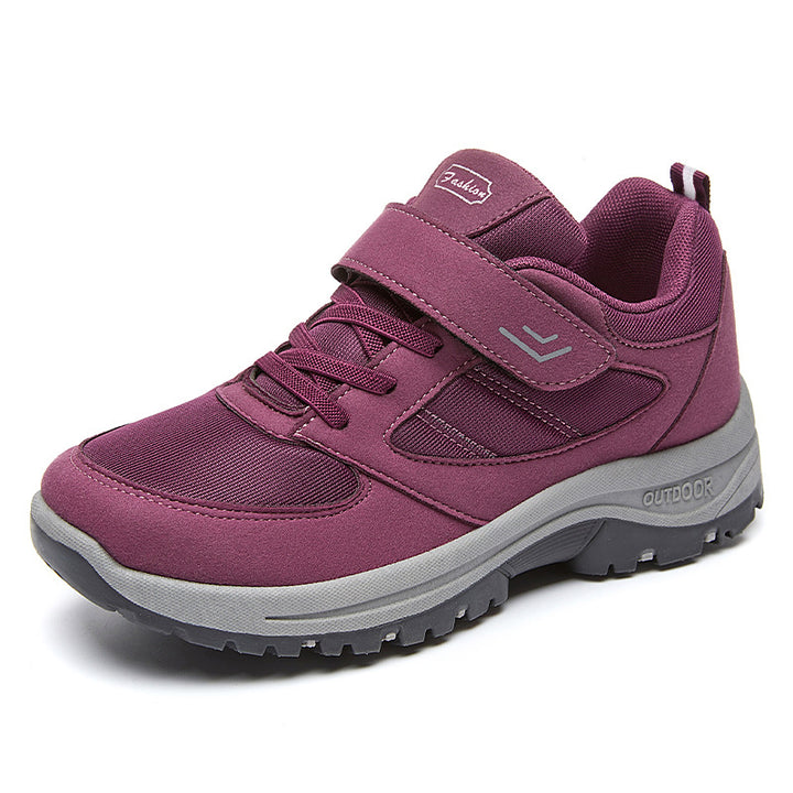 Herren nan robuste Outdoor-Sneaker mit Klettverschluss, atmungsaktivem Strickoberteil und profilierter rutschfester Sohle Drune