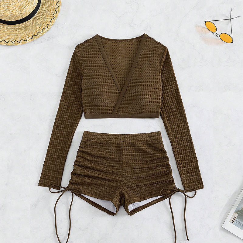 Damen Baderock mit hoch geschnittenem Oberteil und lässigem Design Drune