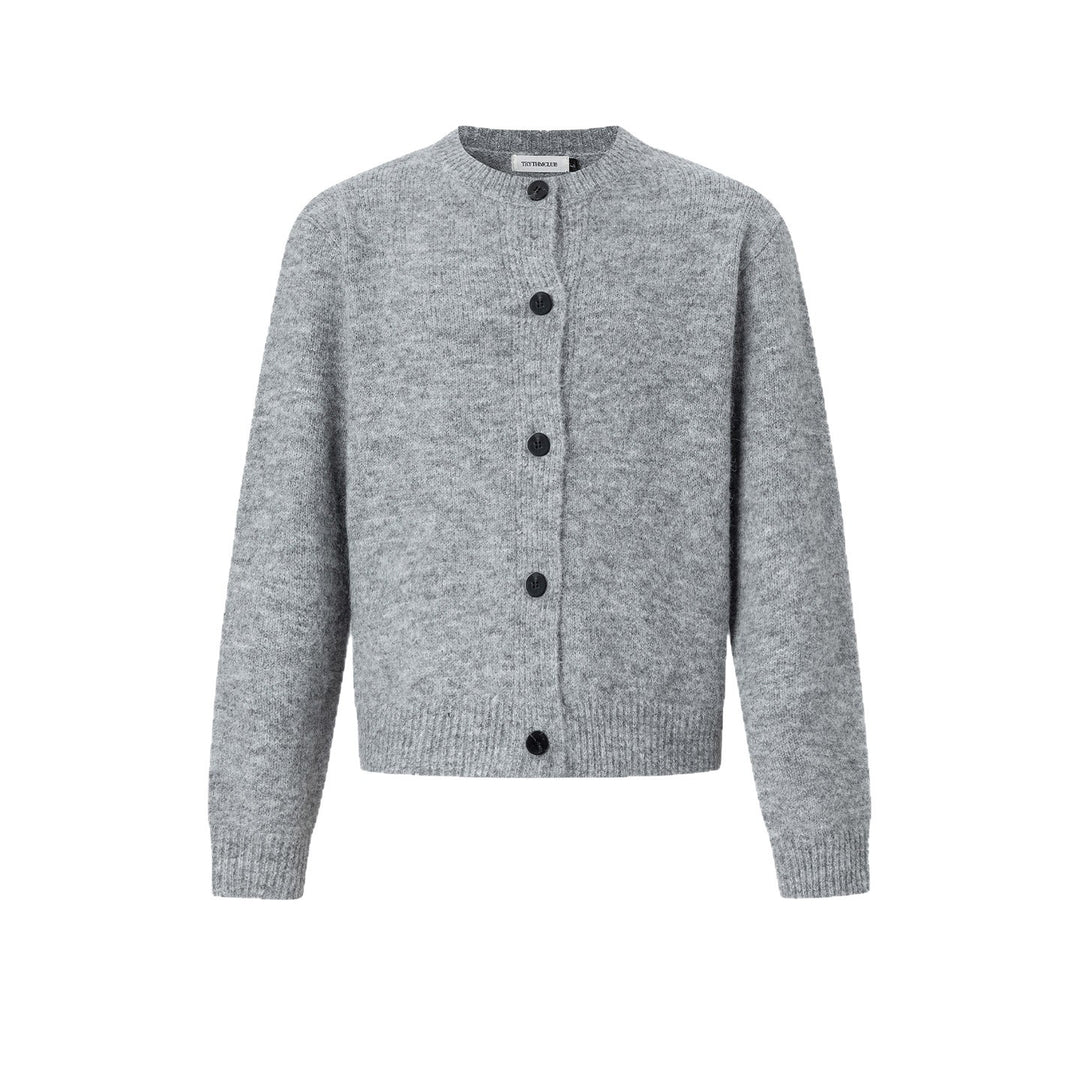 Damen Klassische Strickjacke mit Knopfleiste Drune