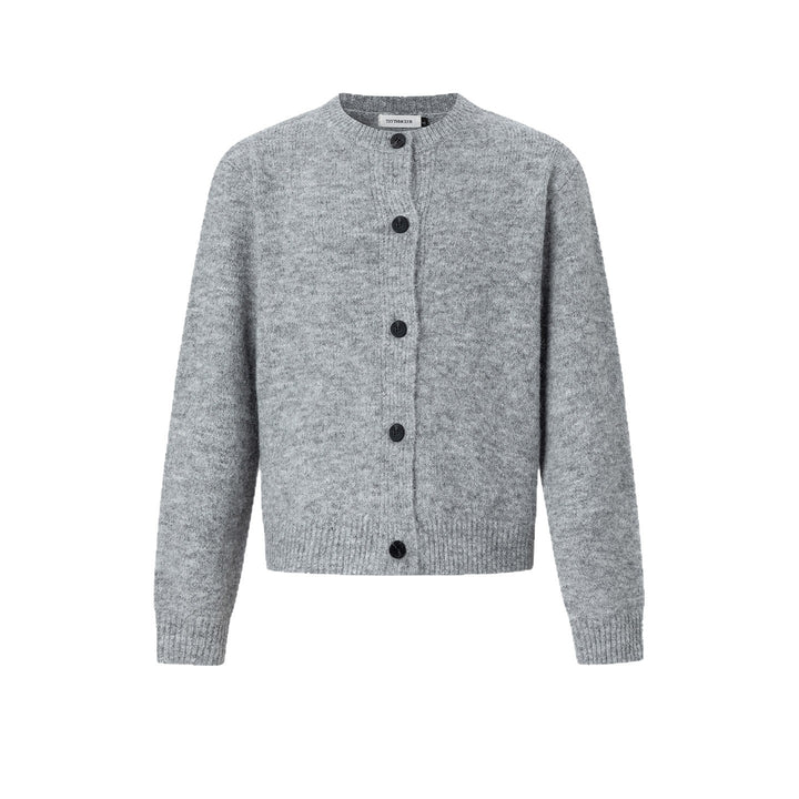 Damen Klassische Strickjacke mit Knopfleiste Drune