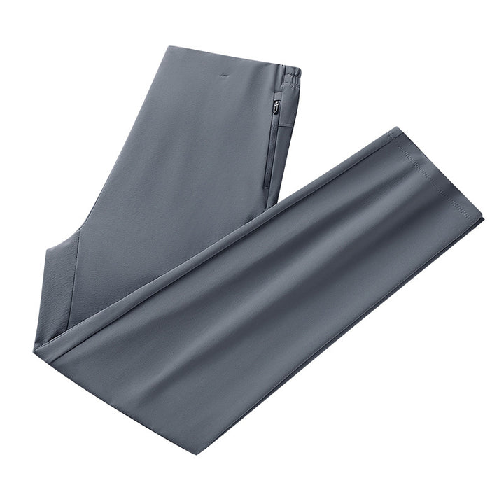 Damen Stretch-Outdoorhose mit elastischem Bund, Reißverschlusstaschen und geradem Schnitt Drune