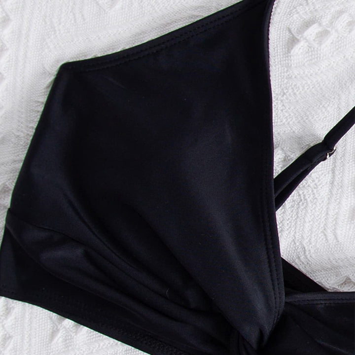 Damen Bikini-Oberteil mit Wickeldesign und verstellbaren Trägern Drune