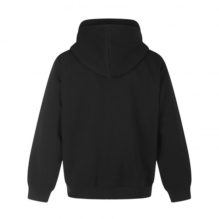 Unisex Boxy-Kapuzenjacke im Minimalstil mit Zwei-Wege-Metallreißverschluss und verdeckten Seitennahttaschen Drune
