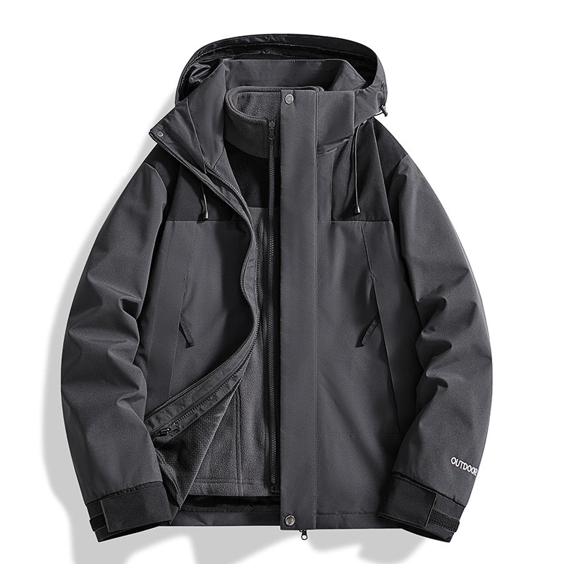Damen Vielseitige Outdoorjacke mit abnehmbarer Fleece-Innenjacke und wasserdichter Membran Drune