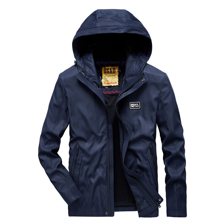 Herren Softshell-Adventurejacke mit Kapuze, atmungsaktiv und wind- sowie wasserabweisend Drune