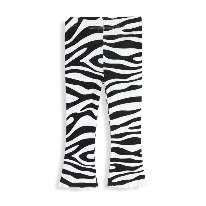 Mädchen Schlagleggings mit aufregendem Zebra-Muster Drune