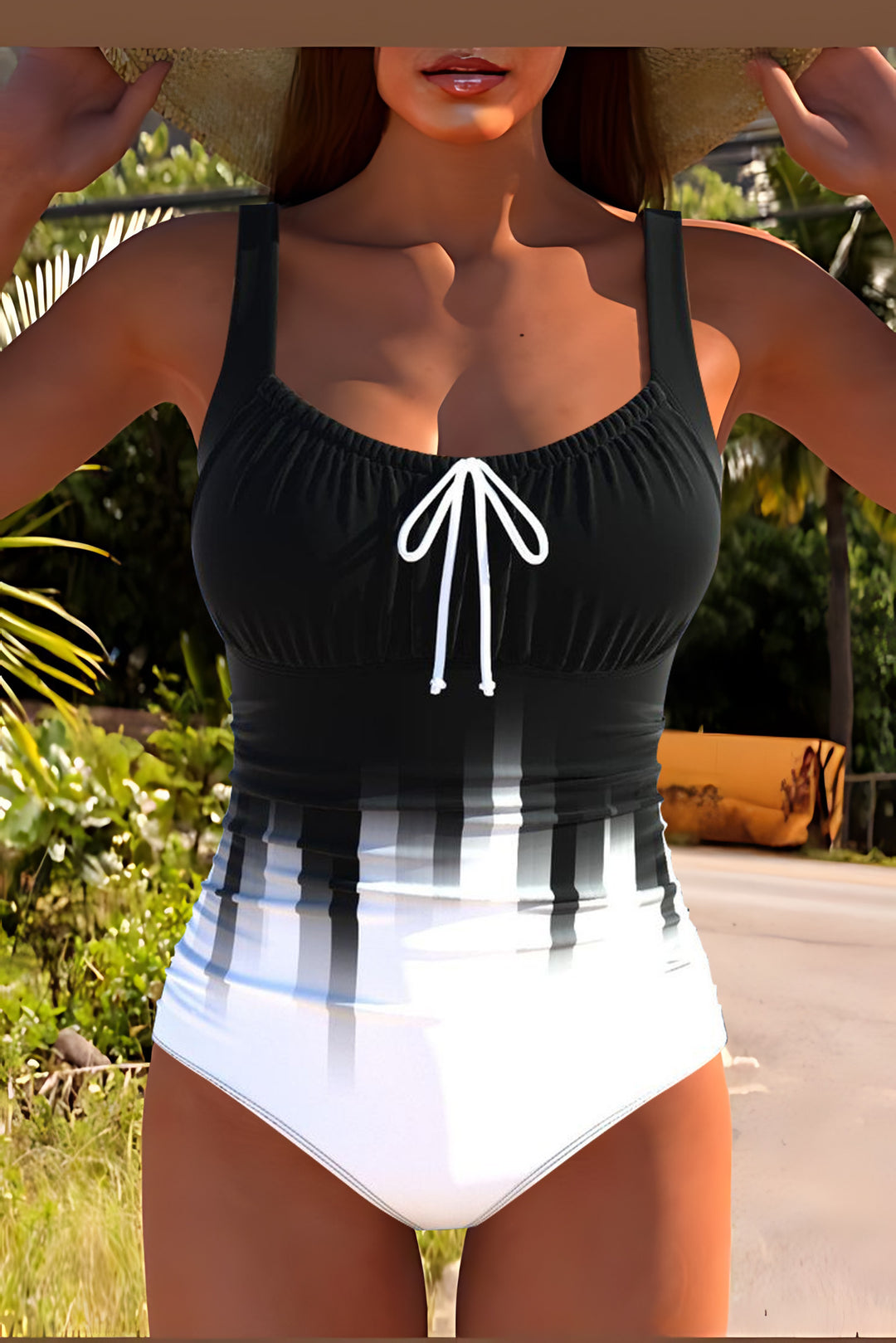 Damen Tankini mit verstellbaren Trägern Drune