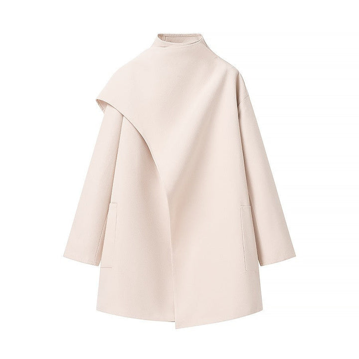 Drune | Stehkragen Cape-Stil Mantel