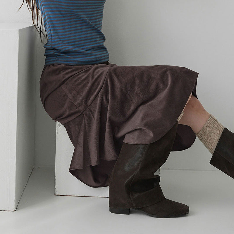 Damen Eleganter ausgestellter Rock mit raffinierter Silhouette Drune