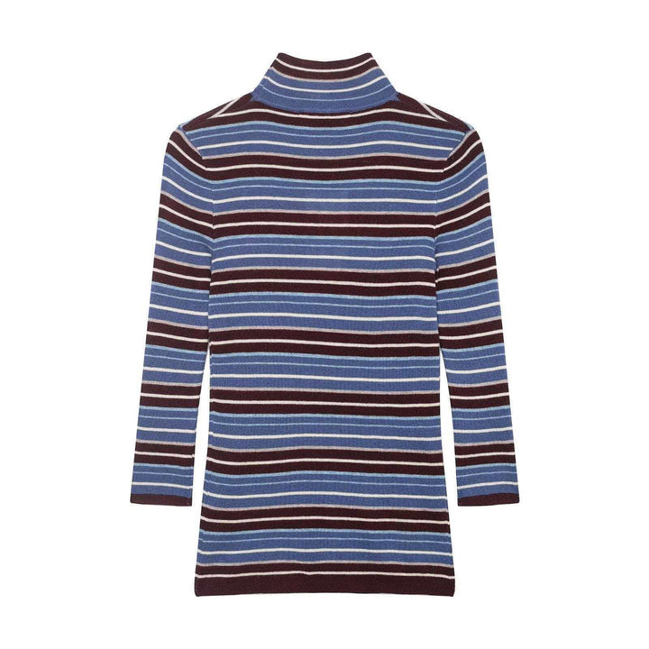 Damen Rollkragenpullover mit modischer Streifenoptik Drune