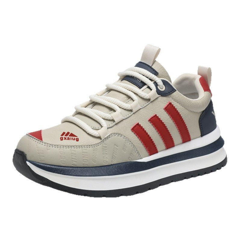 Damen Plateau-Sneaker mit dicker Profilsohle und gepolstertem Kragen Drune