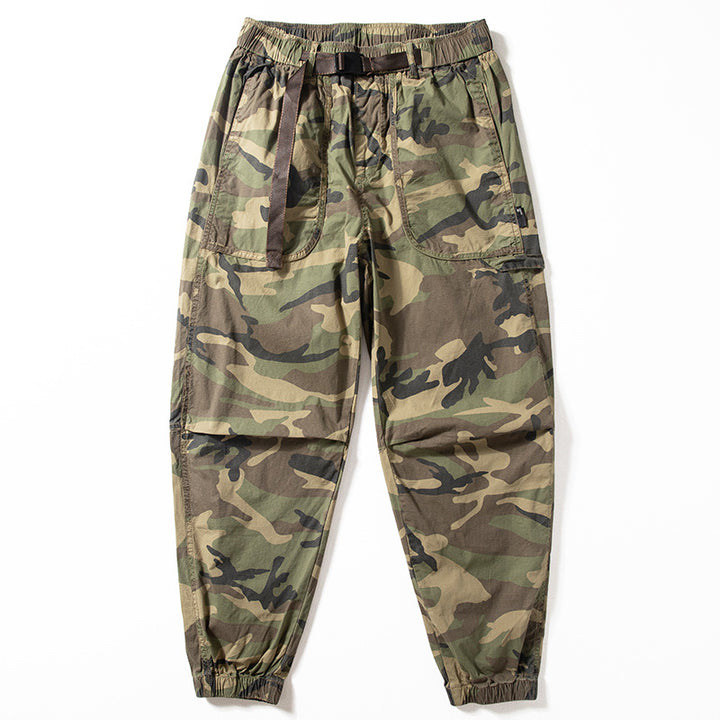 Herren Camouflage Cargo-Hose mit elastischem Bund Drune