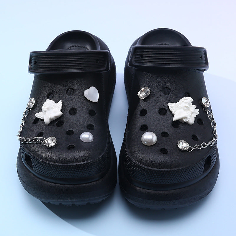 Femme Dekorative Freizeit Clogs Drune