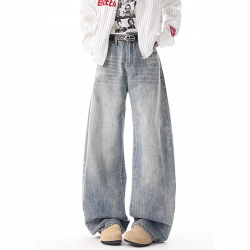 Damen Weitgeschnittene Jeans im Vintage-Stil Drune