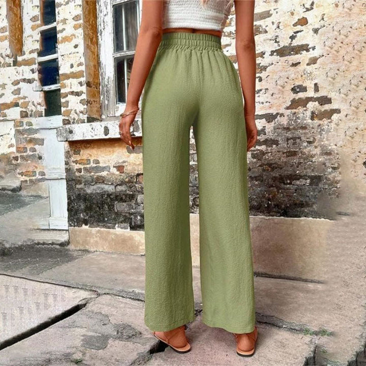 Drune | Farbige Luftige Sommerhosen Damen Mit Weitem Bein Für Frauen