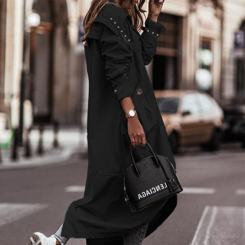 Damen Wasserabweisender Parka mit Kapuze und praktischen Taschen Drune