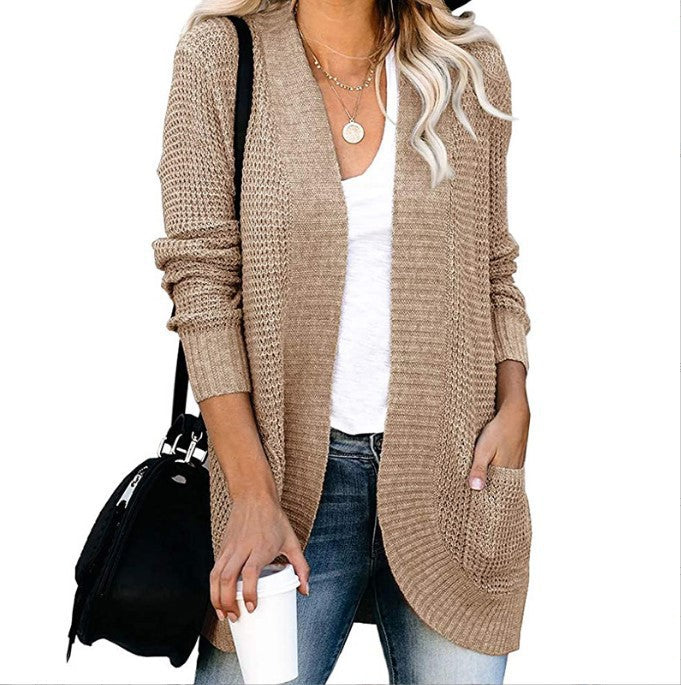 Damen Strickcardigan mit praktischen Taschen und luftiger Struktur Drune