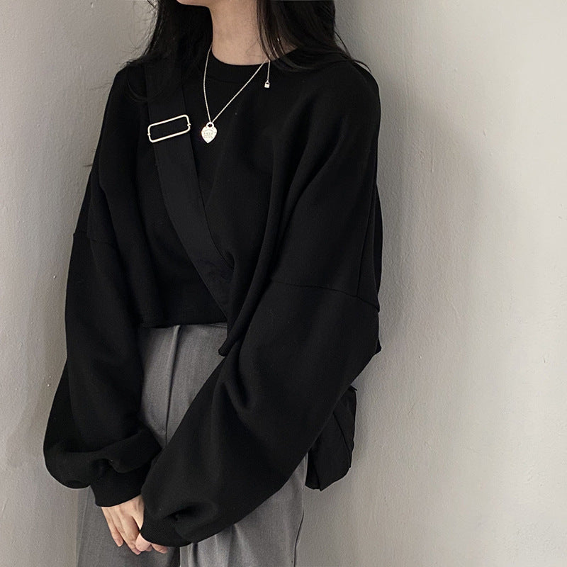 Damen Cropped Sweatshirt Drune