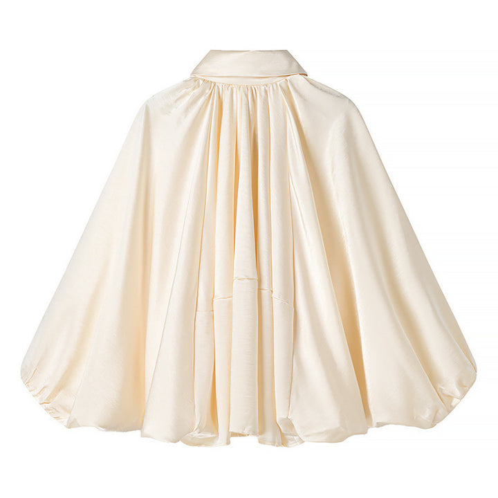 Damen fließende Bluse mit Anlassgarnitur Drune