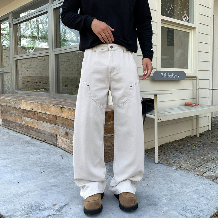 Herren Weite Handwerkerhose mit großen Cargo-Taschen Drune