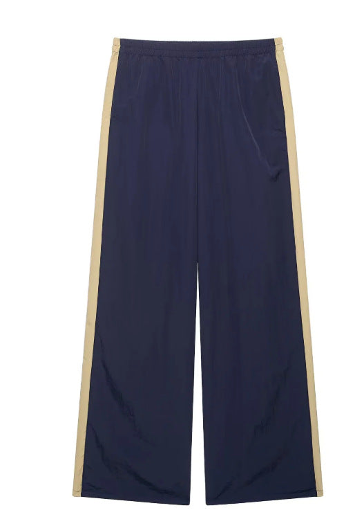Damen Zweiteiliges Set mit lockerem Hemd und gerade geschnittener Highwaist‑Hose Drune