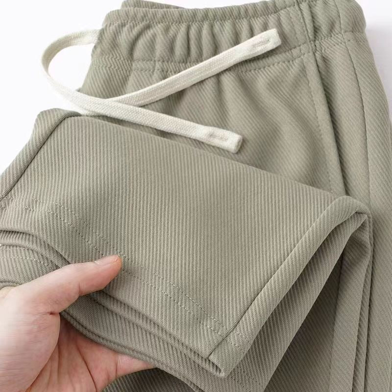 Herren Bequeme Freizeithose mit elastischem Bund und Seitentaschen Drune