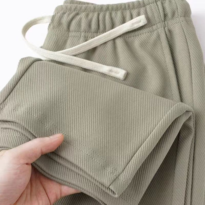 Herren Bequeme Freizeithose mit elastischem Bund und Seitentaschen Drune