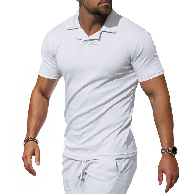 Herren Sportliches Kurzarm-Poloshirt mit innovativem Design und atmungsaktiver Funktion Drune
