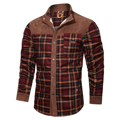 Herren Karierte Hemdjacke Drune