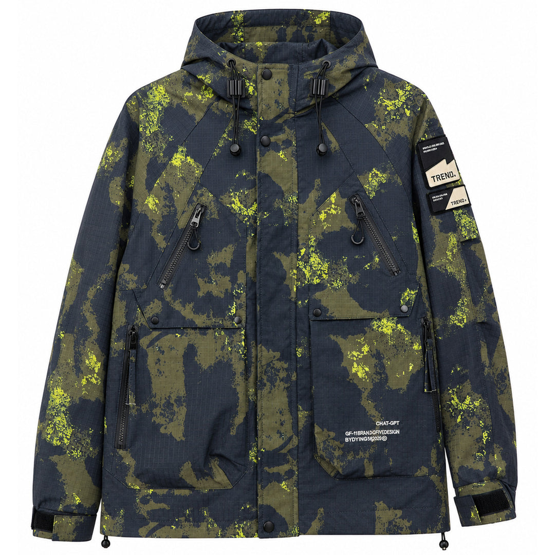 Herren Multifunktionale Outdoor-Jacke mit Kapuze Drune