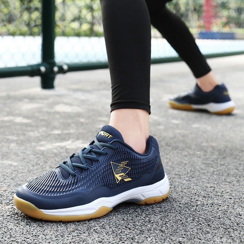 Damen Sportliche Badmintonschuhe mit rutschfester Sohle und atmungsaktiven Mesh-Einsätzen Drune
