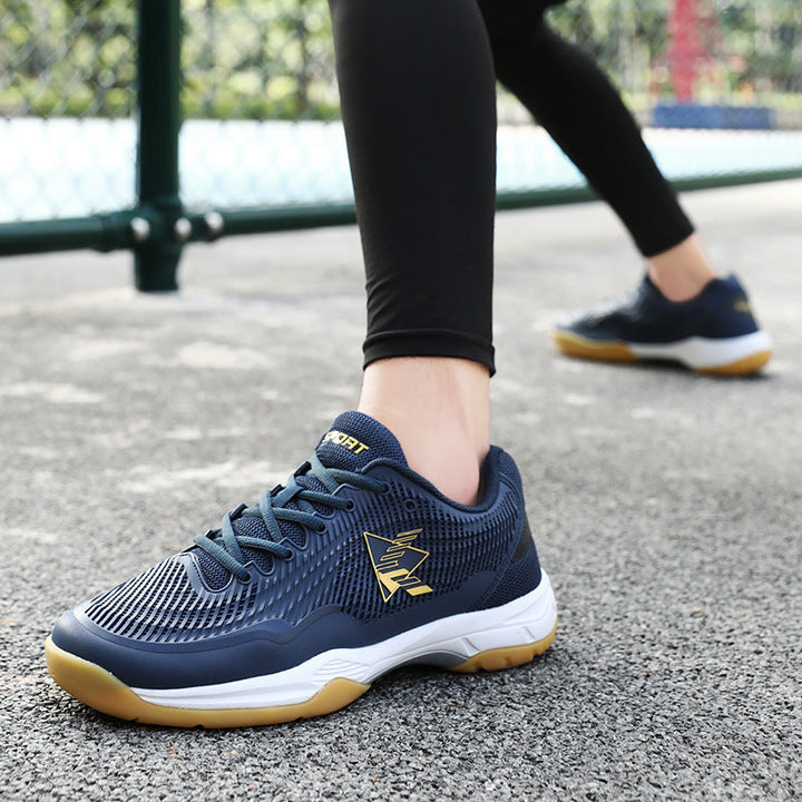 Damen Sportliche Badmintonschuhe mit rutschfester Sohle und atmungsaktiven Mesh-Einsätzen Drune