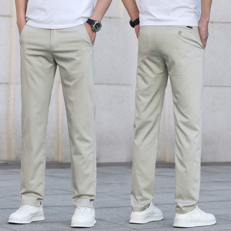 Herren Schmale Stretch-Chinohose im Business-Casual-Look Drune