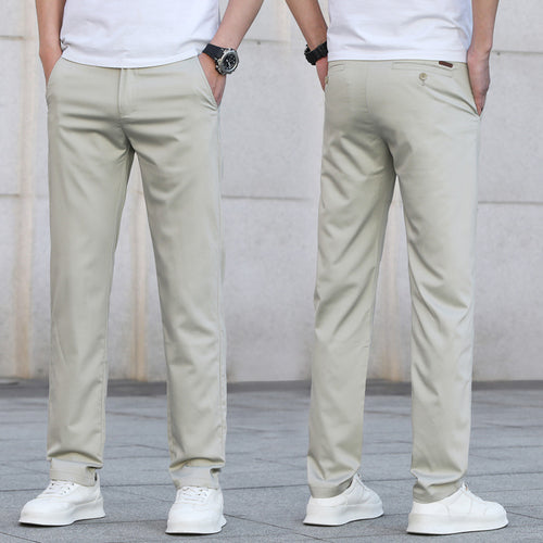 Herren Schmale Stretch-Chinohose im Business-Casual-Look Drune