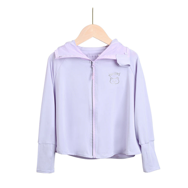 Mädchen praktische Kapuzenjacke mit tierisch verspieltem Design Drune