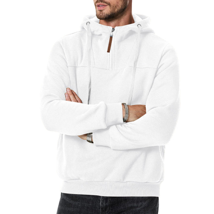 Herren Kapuzenpullover mit funktionalem Reißverschluss und gemütlichem Schnitt Drune