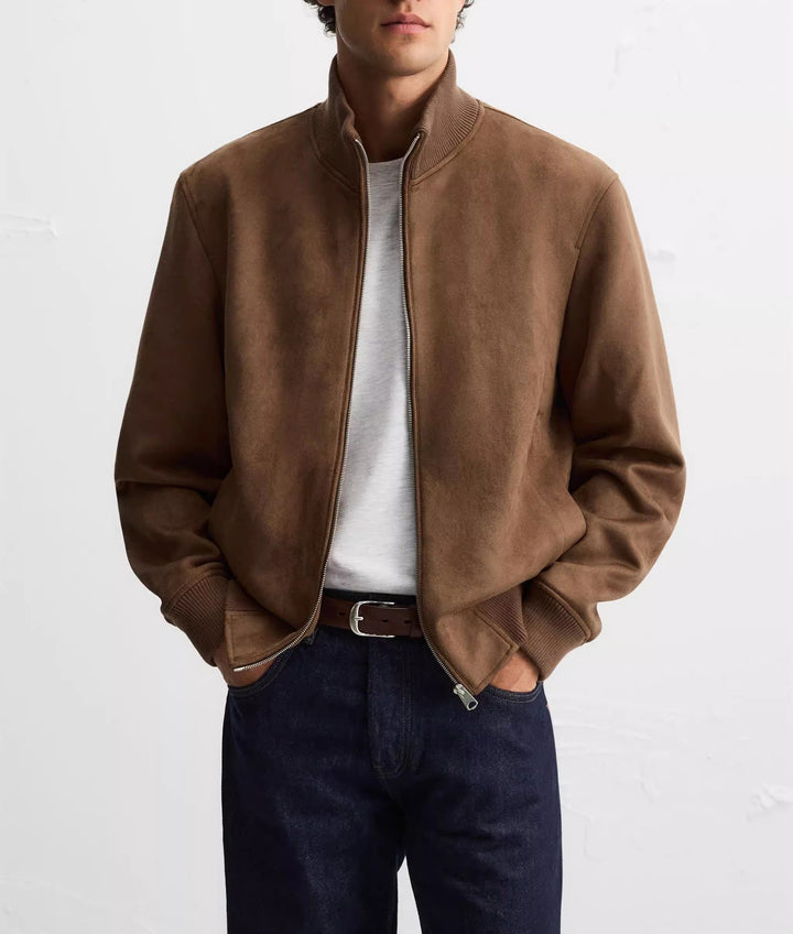 Herren Übergangsjacke im modernen Wildleder-Look Drune