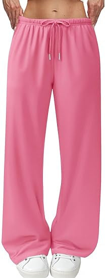 Damen luftige Freizeithose mit Kordelzug Drune