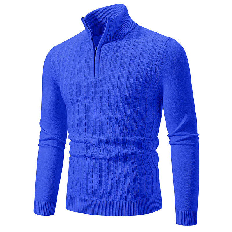 Herren Strickpullover mit Stehkragen Drune