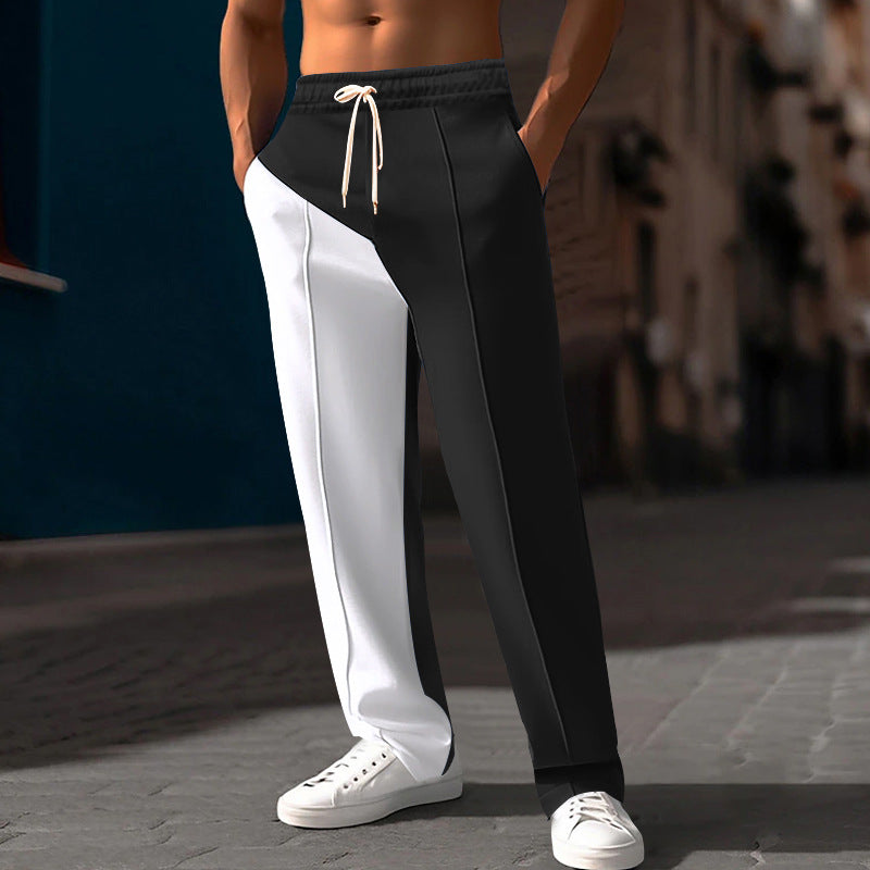Herren nan sportliche Jogginghose mit asymmetrischem Schnitt und elastischem Bund Drune