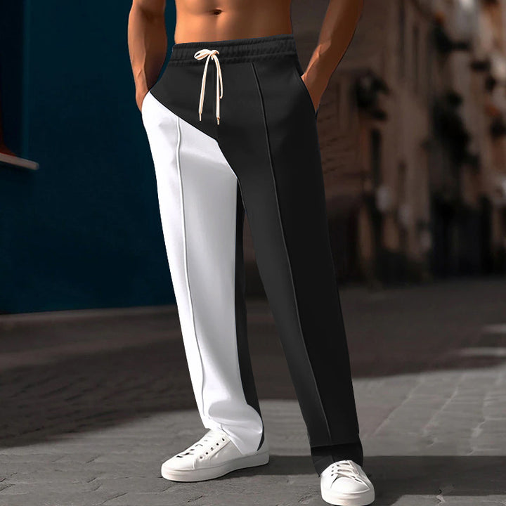 Herren nan sportliche Jogginghose mit asymmetrischem Schnitt und elastischem Bund Drune