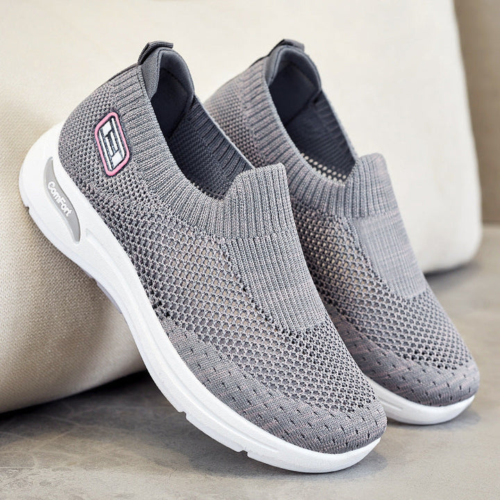 Damen Atmungsaktive Slip-On Sneakers mit weichem Stretch-Obermaterial Drune