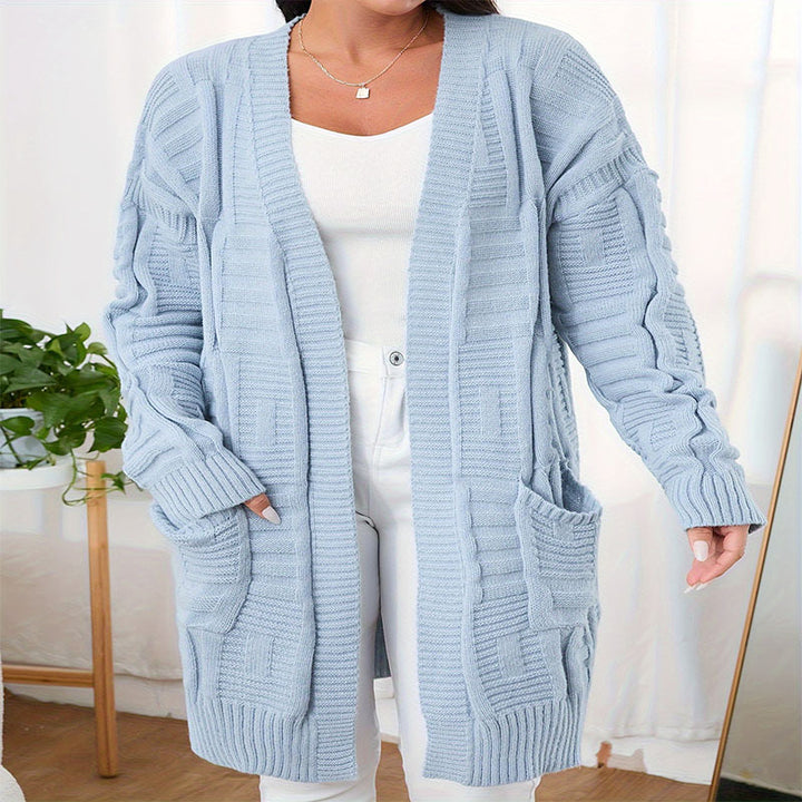 Damen Strickjacke mit strukturiertem Muster und praktischen Taschen Drune