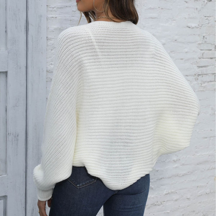 Damen luxuriöser Strick-Cardigan mit weitem Schnitt und zartem Strukturmuster Drune